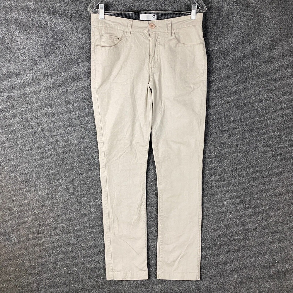 Guess Chino Pants 30x32 Men's Slim Fit‎ Beige Cotton Adults